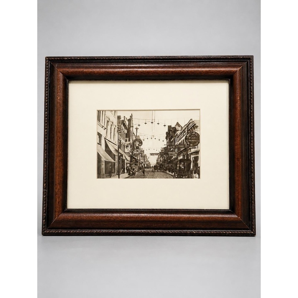 Charleston SC King Street Trolley Historic Photo Steele Studio Framed